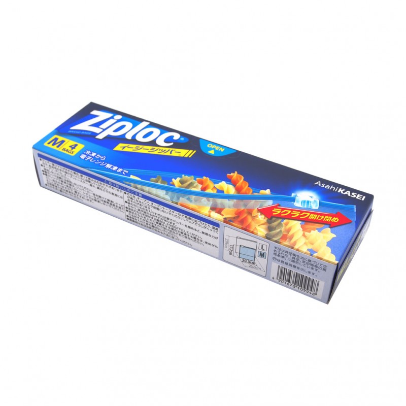 Food Plastic Bag Ziploc 4P Medium